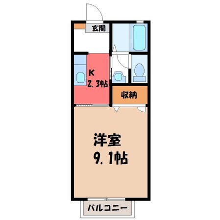 ミナミハイツフラワーの物件間取画像